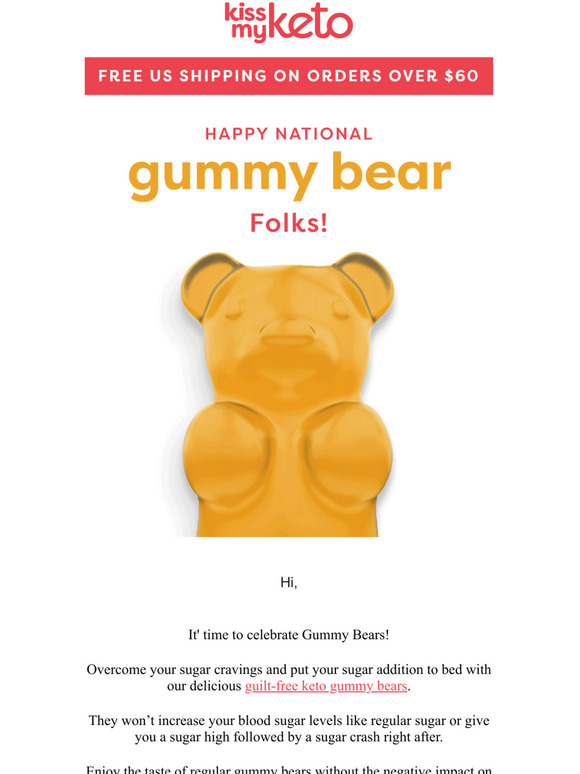 Kiss My Keto National Gummy Bear Day is HERE! Milled