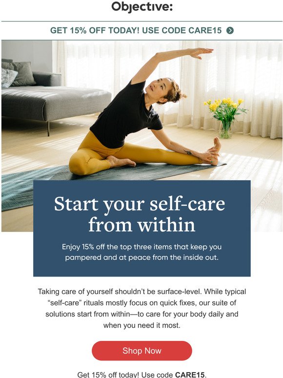Self-care starts from within 