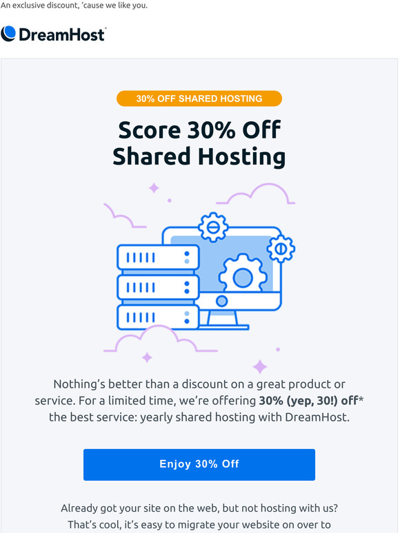 30% Off the Best Hosting in the Biz