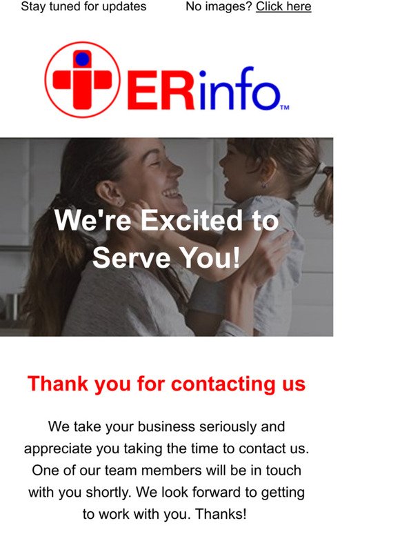 Thank You For Signing Up For Our Newsletter | ERInfo