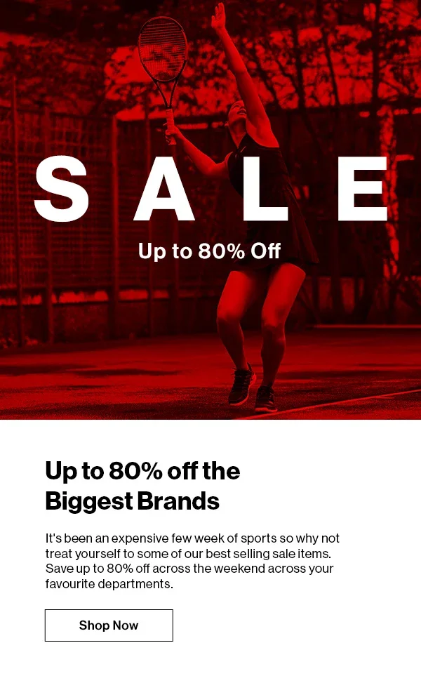 Sale Up to 80 Off The Biggest Brands
