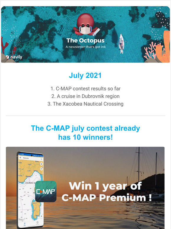  The Octopus | C-MAP contest results so far | A cruise in Dubrovnik region