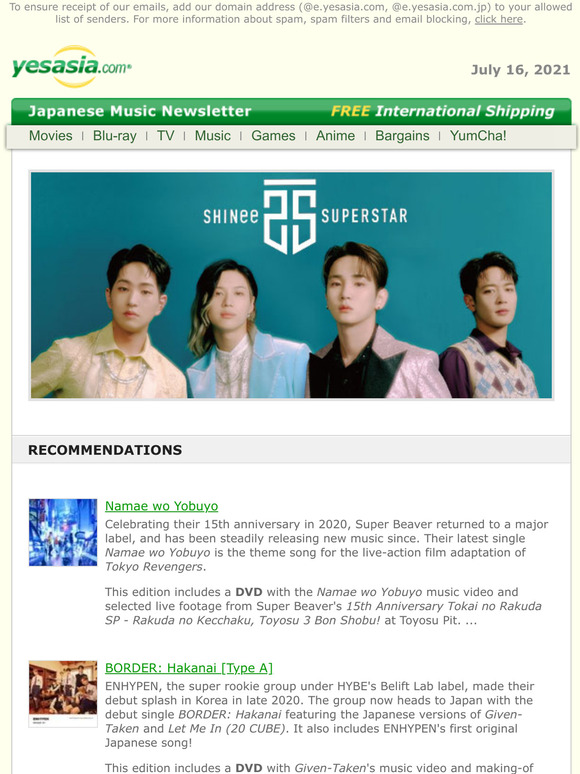 Yesasia New Japanese Music At Yesasia Milled