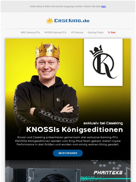  KNOSSIs Knigsedition-PC-Systeme & Phanteks AMP 850 und 1000 Watt Netzteile