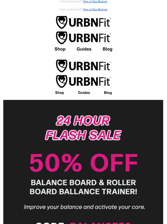 24 HOURS ONLY  50% OFF Balance Boards!