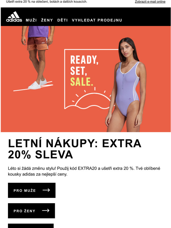 Letn nkupy: udlej si radost s extra slevou 20 %!