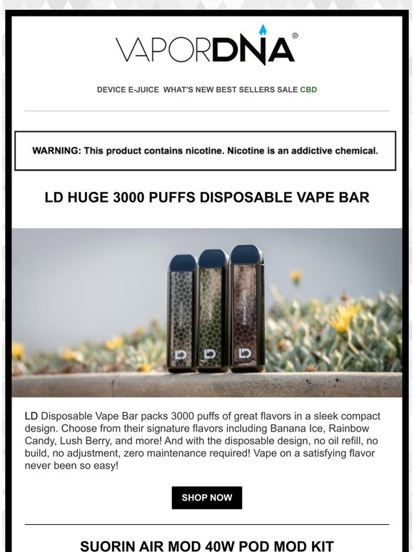 LD HUGE (Brand) Disposable Vape, Disposable Vape