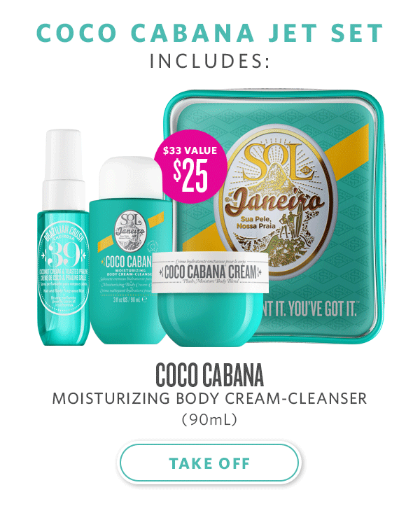 Sol de Janeiro Body Jet Set Coco Cabana Shower Gel Mist Smoothing Cream  Vegan