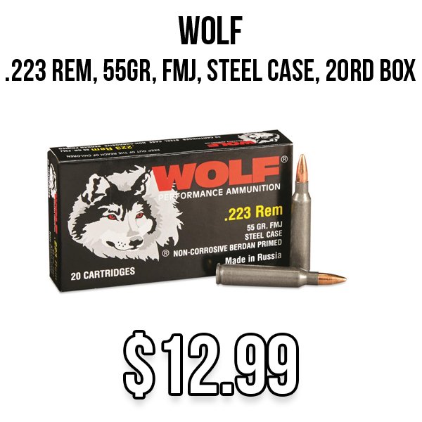 Wolf 223 Rem available at Impact Guns!