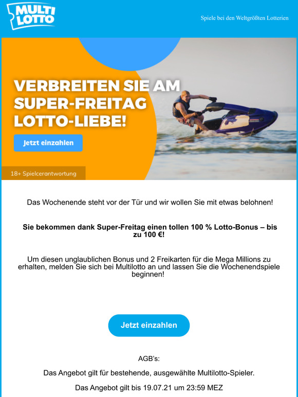 Spezialangebote fr Sie zum Super-Freitag!