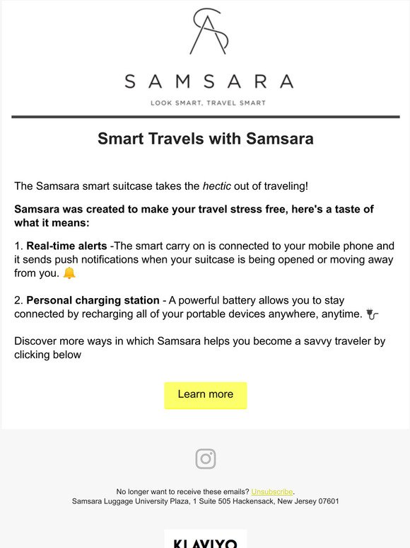 Smart travels with Samsara