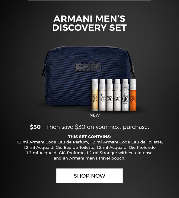 armani discovery set