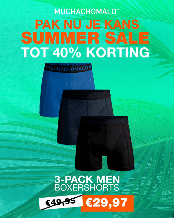 Muchachomalo Solid Boxers Heren (7-pack) | Plutosport