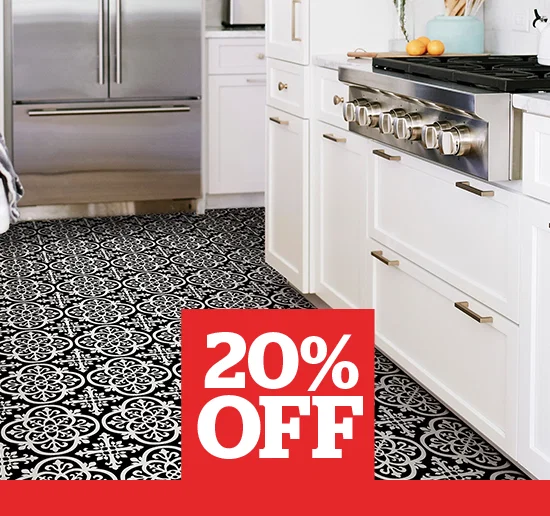 Floorpops Gothic Self Adhesive Floor Tiles
