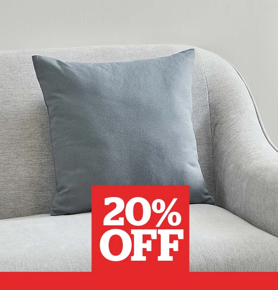 Amal Cotton Cushion Cover Charcoal
