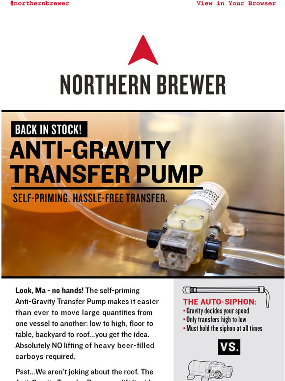 Northern Brewer Home Brewing Supplies SelfPriming AntiGravity