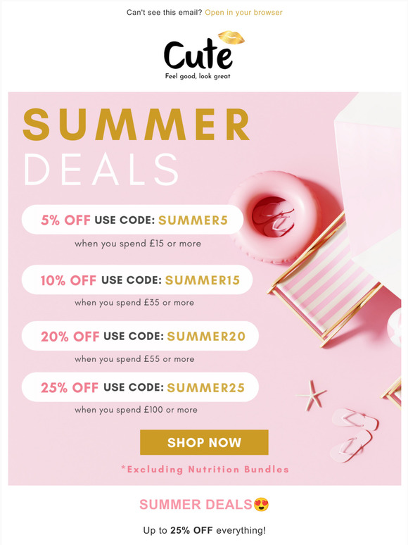 Check out our Summer Deals