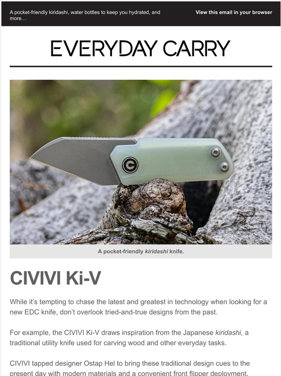 Everyday Carry A Modernized Japanese Utility Knife Milled