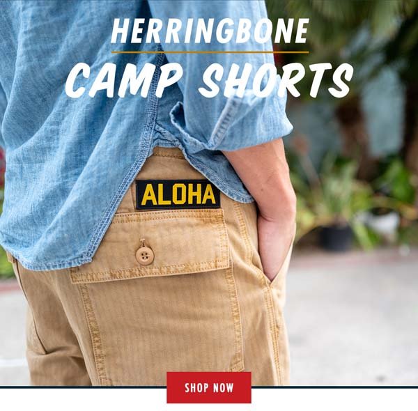 Birdwell Beach Britches: Just In: Herringbone Camp Shorts | Milled