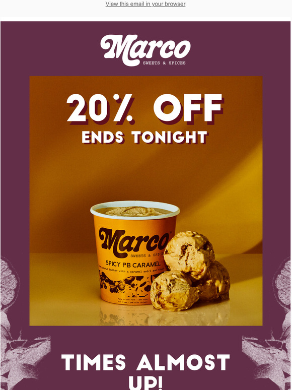 20% OFF ends at midnight!