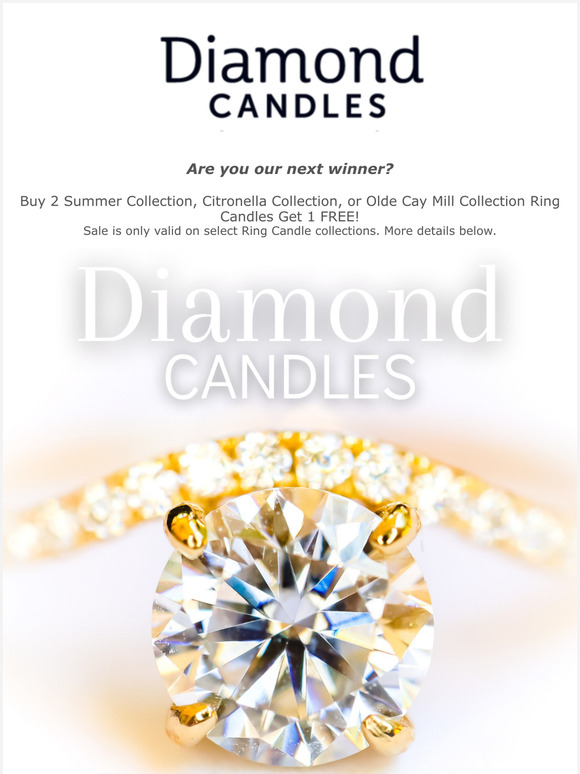 Diamond Candles RINGREVEAL a chance to win a 5,000 RING ALL ORIGINAL RING CANDLES Shop