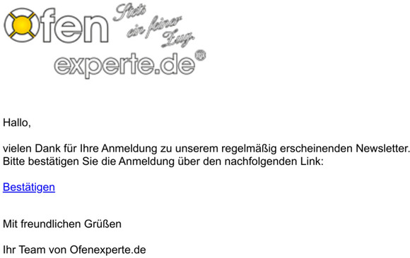 Bitte besttigen Sie Ihre Newsletter-Anmeldung