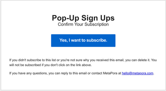 Confirm Your Subscription