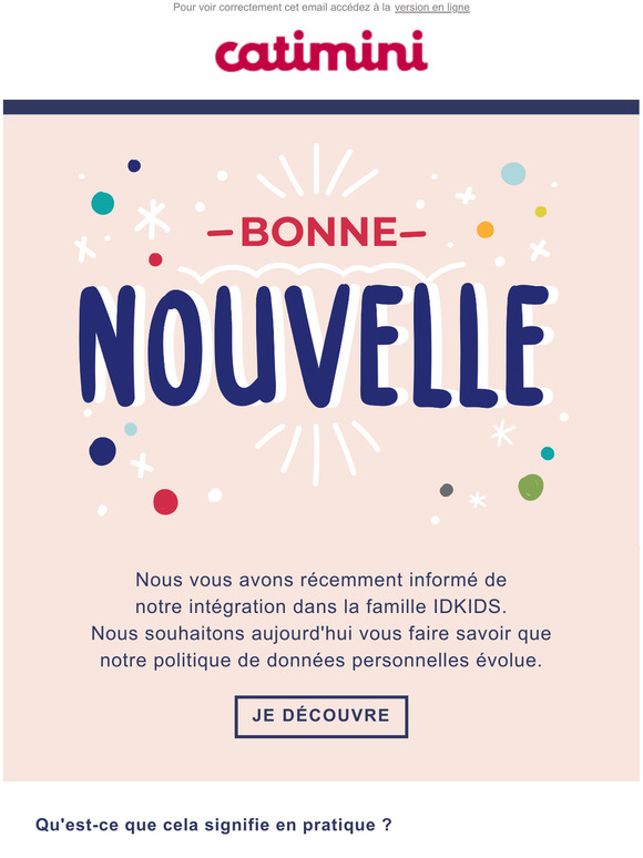 Notre politique de donnes personnelles volue.