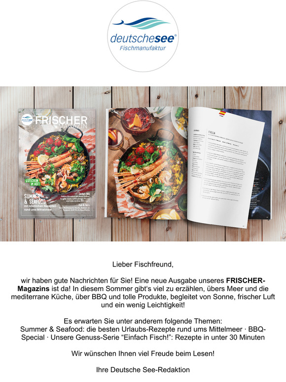 Deutsche See Fischmanufaktur: Unser neues FRISCHER-Magazin... | Milled