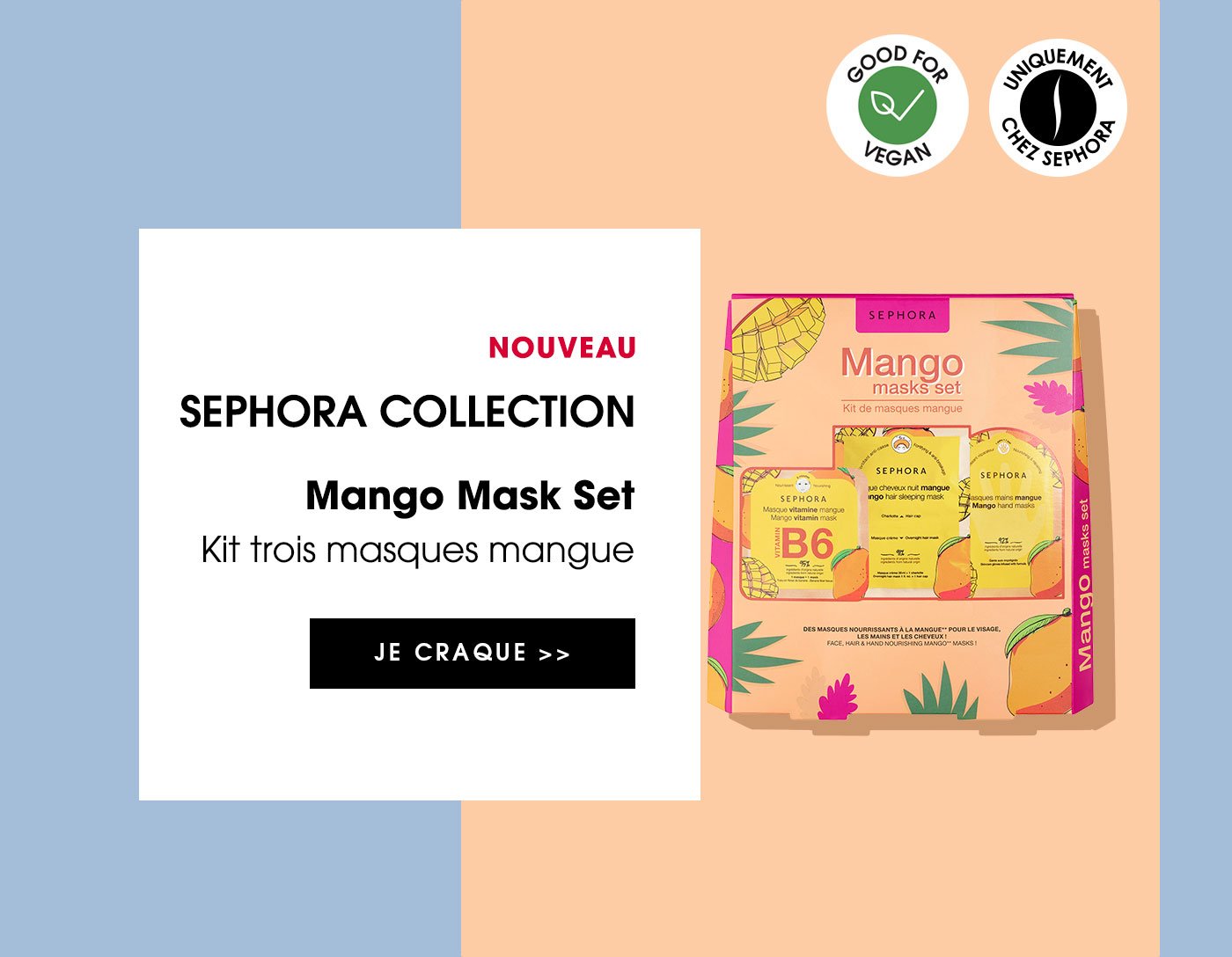 SEPHORA COLLECTION Mango Mask Set - Kit trois masques mangue | JE CRAQUE >>