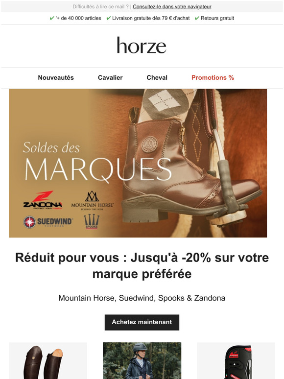 Maintenant en SOLDES: Jusqu' 20% sur vos marques prfres 