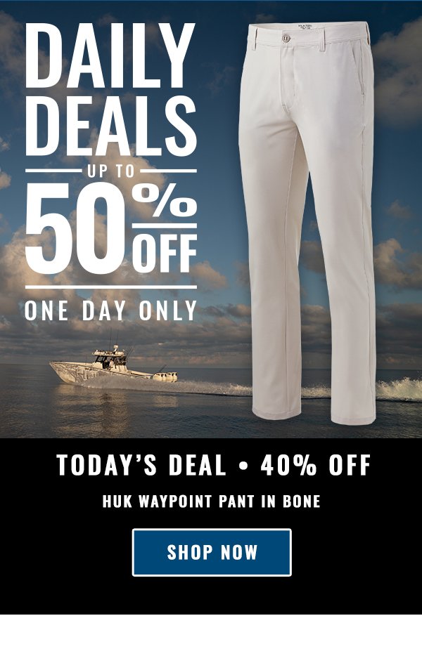 Huk Gear: Save 40% off our Waypoint Pant in Bone