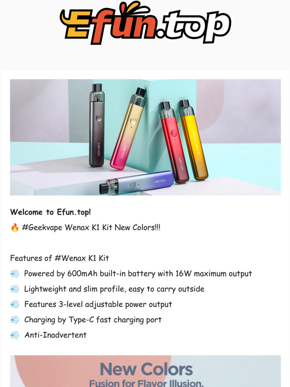 Geekvape Wenax K1 Kit New Colors