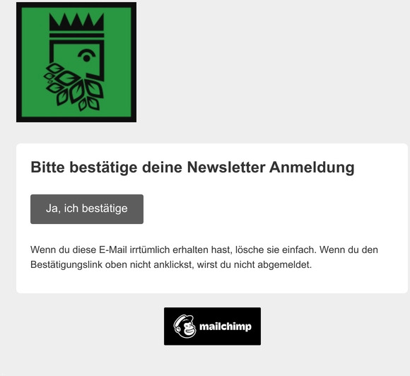 Online Shop: Bitte besttige deine Anmeldung