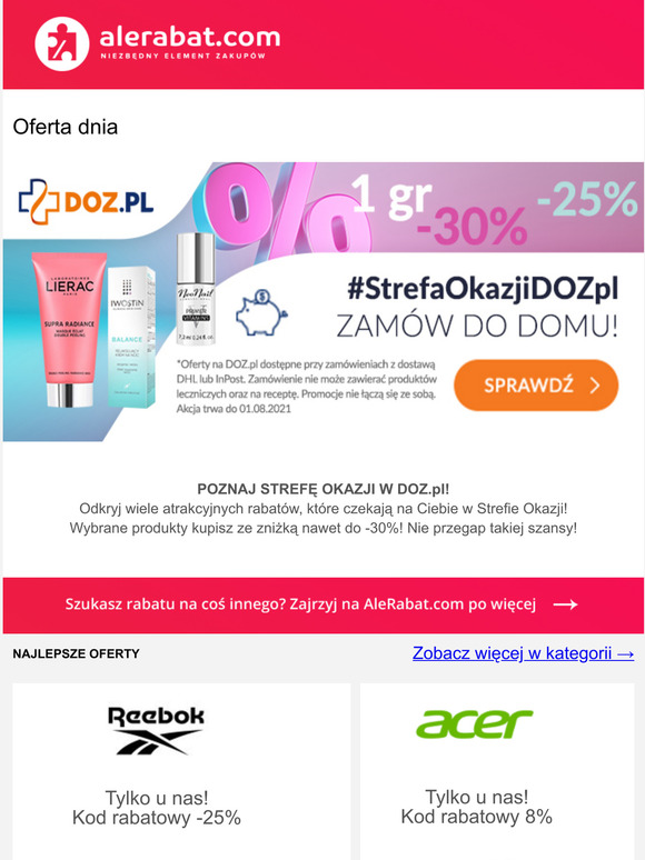 Nowy tydzie, nowe rabaty! Najlepsze kody rabatowe z AleRabat!