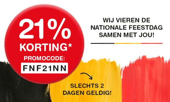 Nationale Feestdag 21% korting