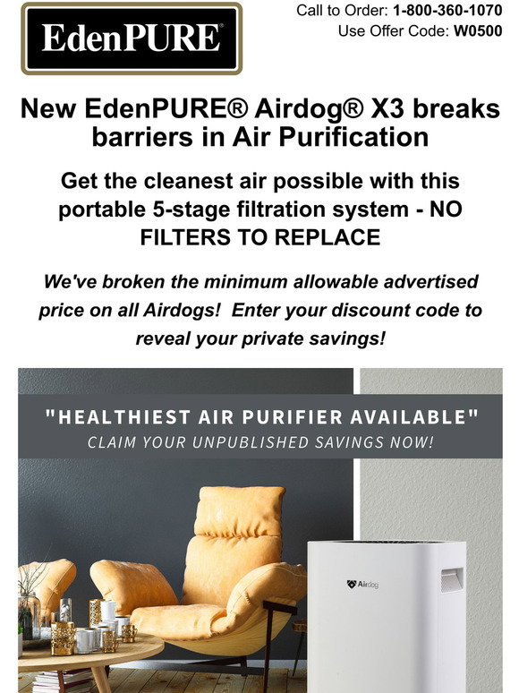 EdenPURE®: [Major Announcement] End-of-Season Sale | Milled