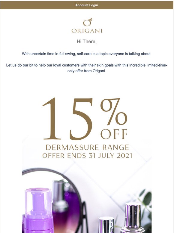 15% OFF - Your July Special Offer!