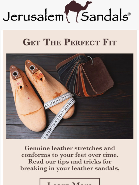 Jerusalem Sandals We've Made Breaking in Your Sandals Easy Milled