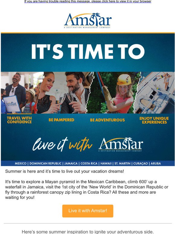 amstar dmc (us & ca) Summer is here, It's Time To Live It With Amstar