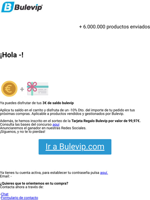 Bienvenido/a a Bulevip!