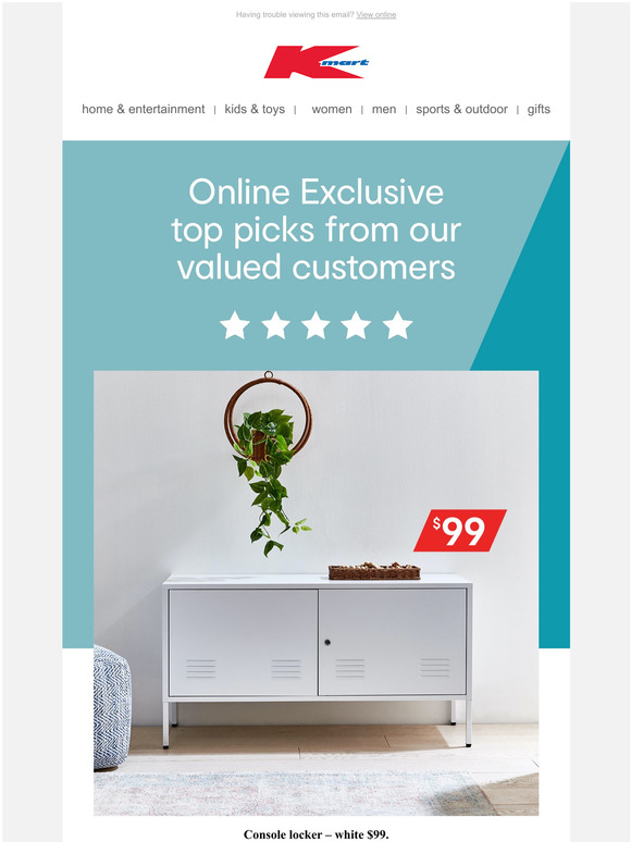 Kmart Australia Online Exclusive Top Picks of the Week Milled