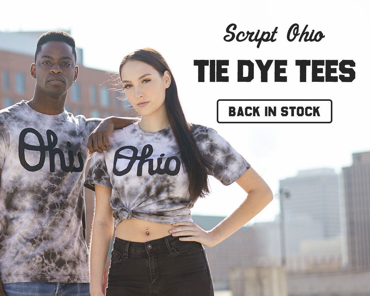 Script Ohio Tie-Dye Tee from Homage. | Tie-Dye | Vintage Apparel from Homage.