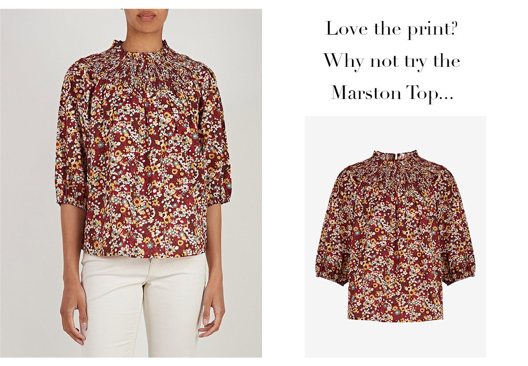  BY IRIS Marston Floral Top £125