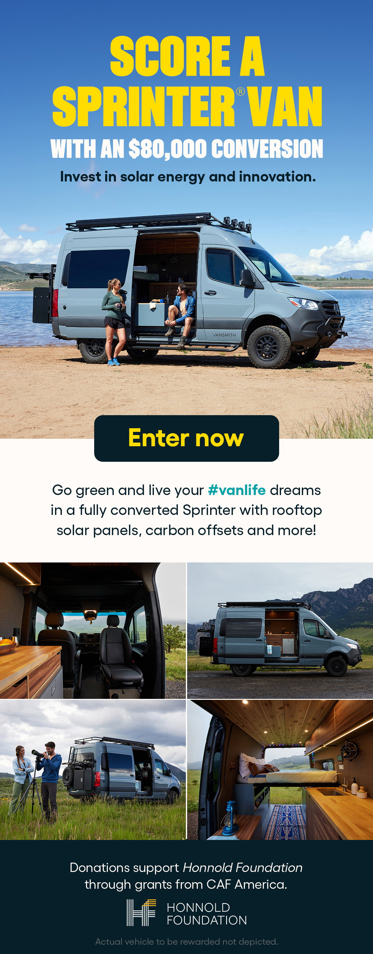 Score an eco-friendly Sprinter Van 