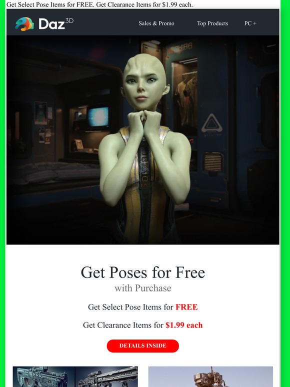 how to get daz3d stuff for free