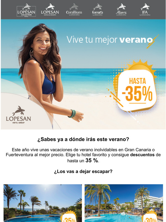  Vive tu mejor verano con descuentos de hasta -35%