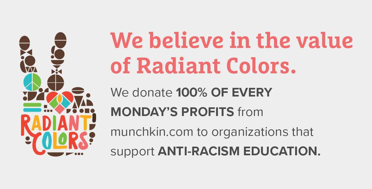 Radiant Colors - 100 Percent of Mondays profits go towards anti racism education