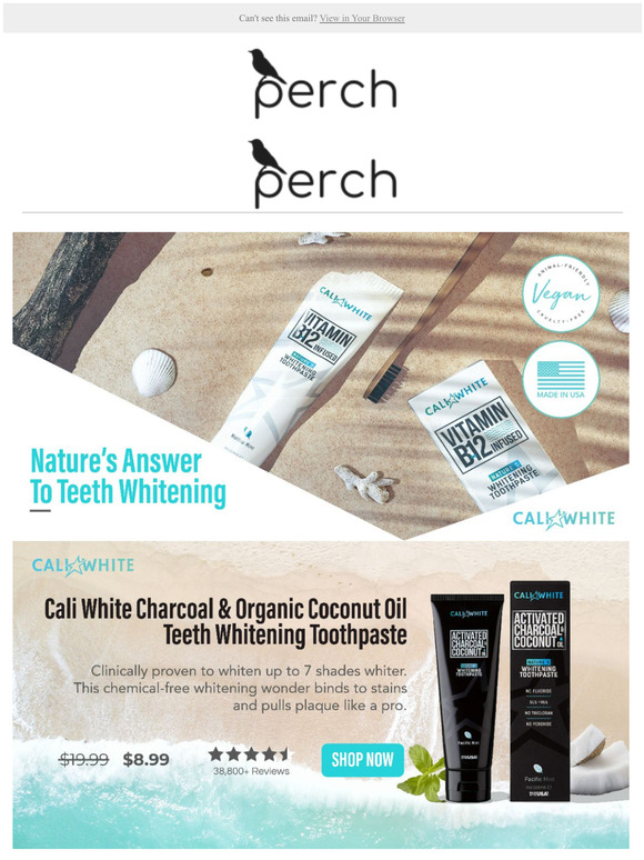 cali white activated charcoal and b12 vitamin toothpaste