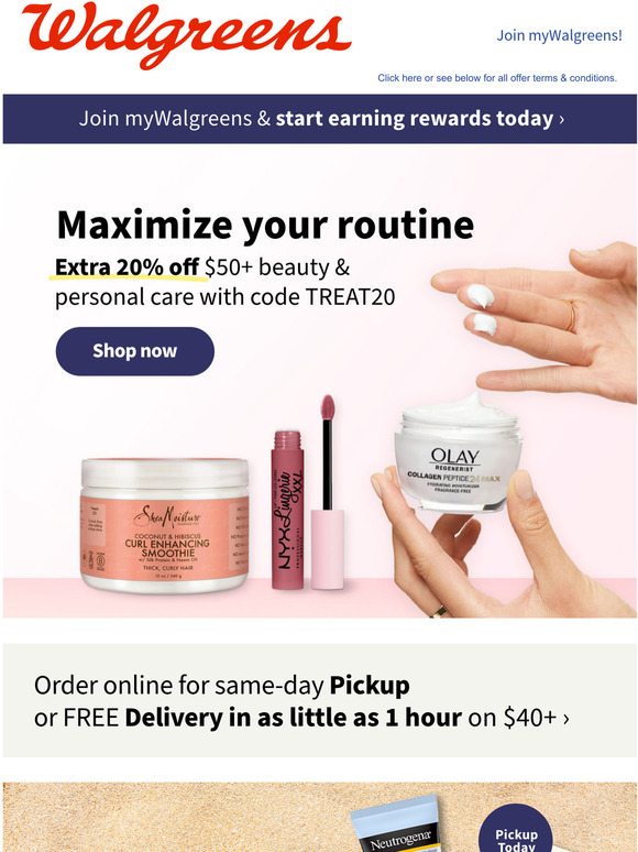 YES. PLEASE. Say hey to your Walgreens update